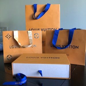 Louis Vuitton shopping bags and gift box